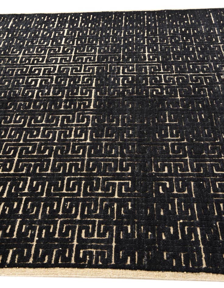 Detail image of  6' 7 x 10'  Hand Knotted Darya Wool Rug