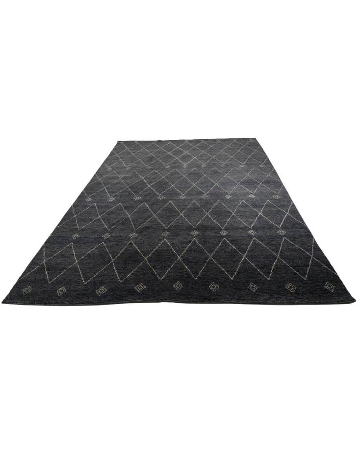 Detail image of  9' 7 x 13'  Hand Knotted Darya Wool Rug