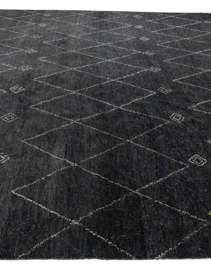 Detail image of  9' 7 x 13'  Hand Knotted Darya Wool Rug