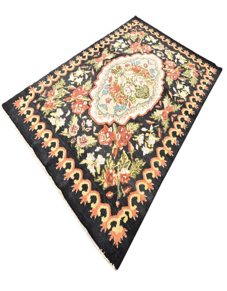 Detail image of  6' 4 x 10' 1  Hand Knotted Darya Rug