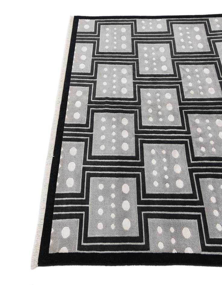 Detail image of  5' 7 x 7' 10  Hand Knotted Darya Wool Rug