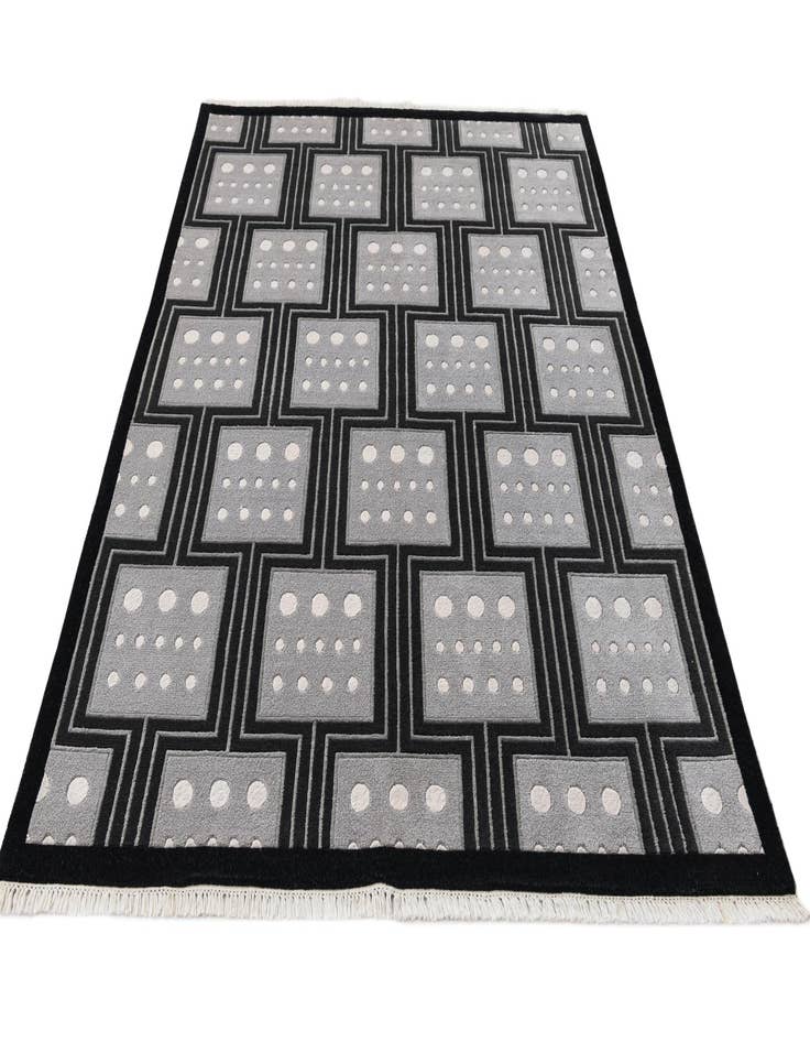 Detail image of  5' 7 x 7' 10  Hand Knotted Darya Wool Rug