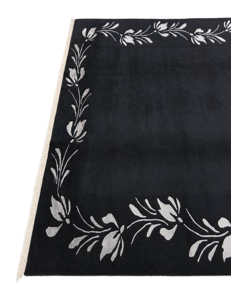 Detail image of  5' 9 x 8'  Hand Knotted Darya Wool Rug