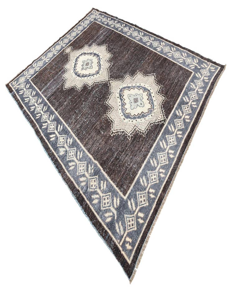 Detail image of  8' x 10' 6  Hand Knotted Darya Wool Rug