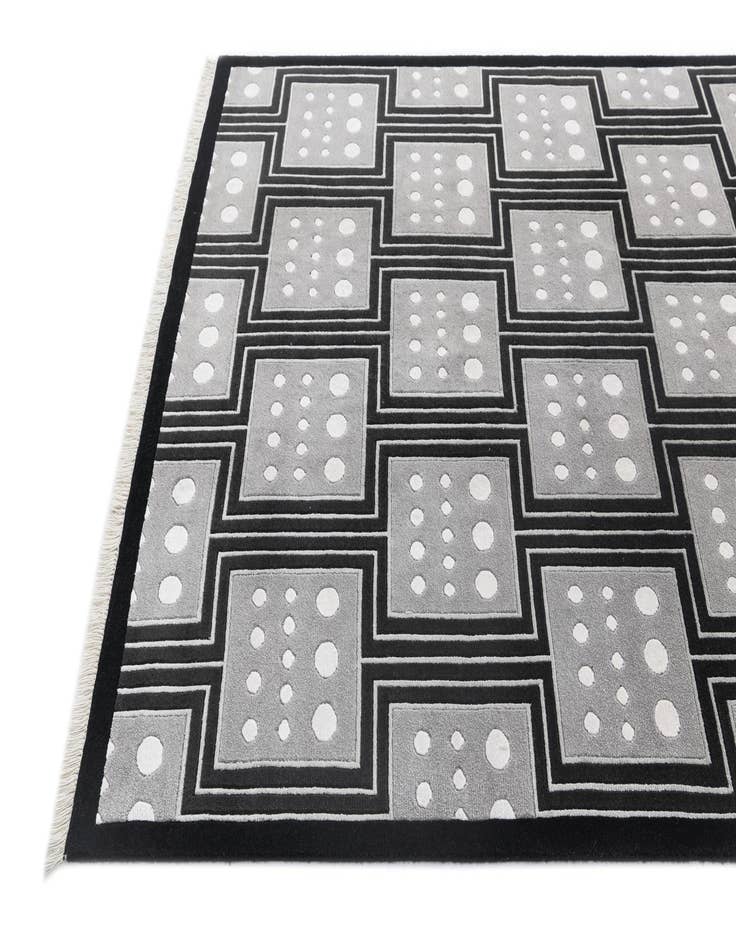 Detail image of  5' 6 x 7' 10  Hand Knotted Darya Wool Rug