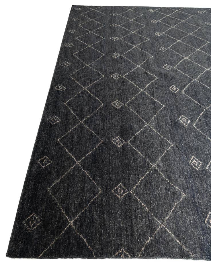 Detail image of  9' 5 x 13' 9  Hand Knotted Darya Wool Rug