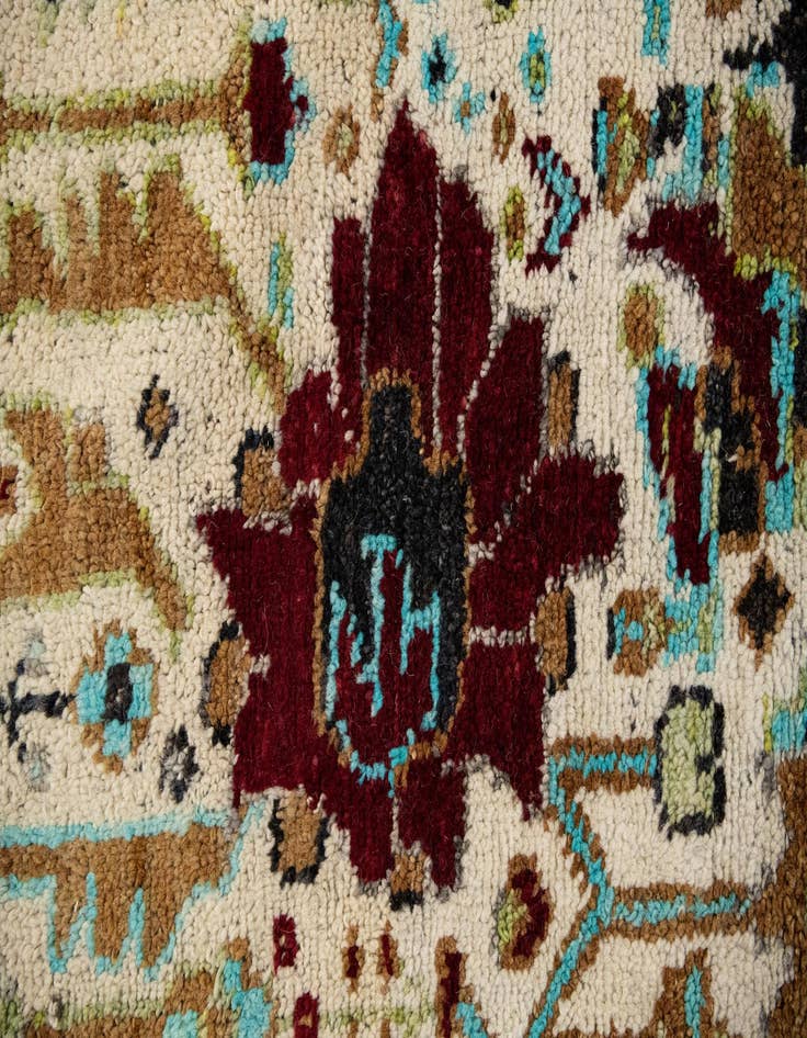 Detail image of  11' x 14' 2  Hand Knotted Darya Wool Rug