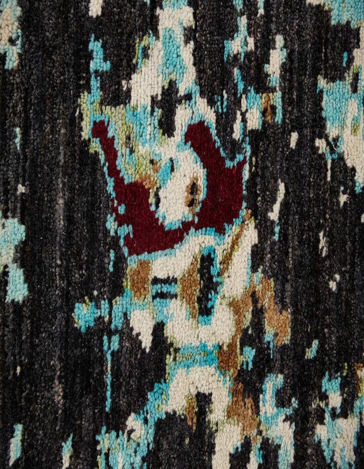 Detail image of  11' x 14' 2  Hand Knotted Darya Wool Rug