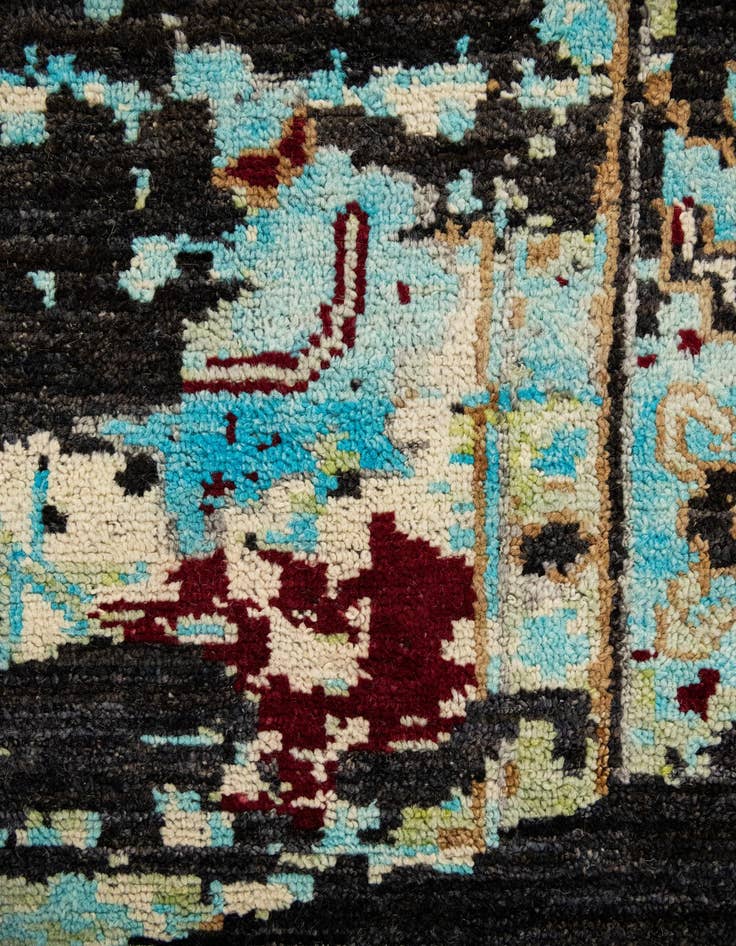 Detail image of  11' x 14' 2  Hand Knotted Darya Wool Rug