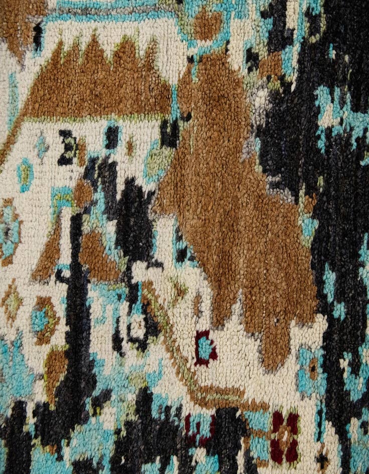 Detail image of  11' x 14' 2  Hand Knotted Darya Wool Rug