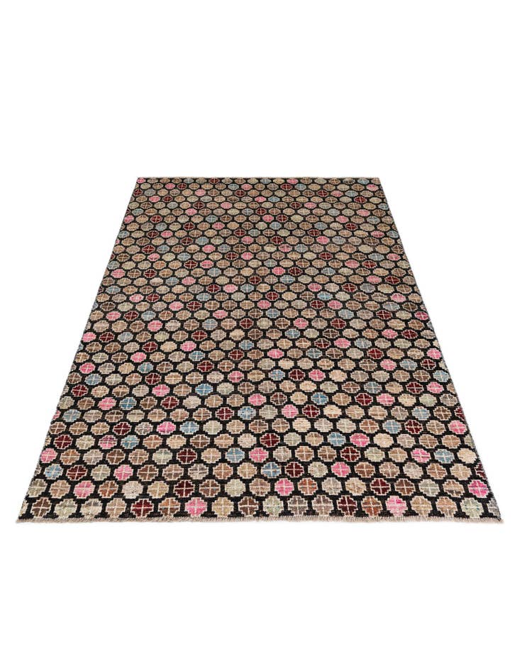 Detail image of  6' 1 x 9'  Hand Knotted Darya Wool Rug