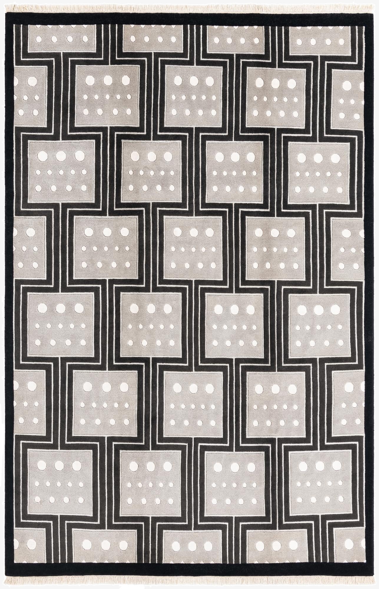  6' 5 x 9' 10  Hand Knotted Darya Wool Rug