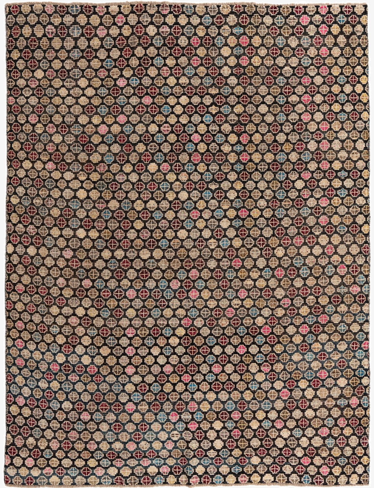  9' x 11' 7  Hand Knotted Darya Wool Rug