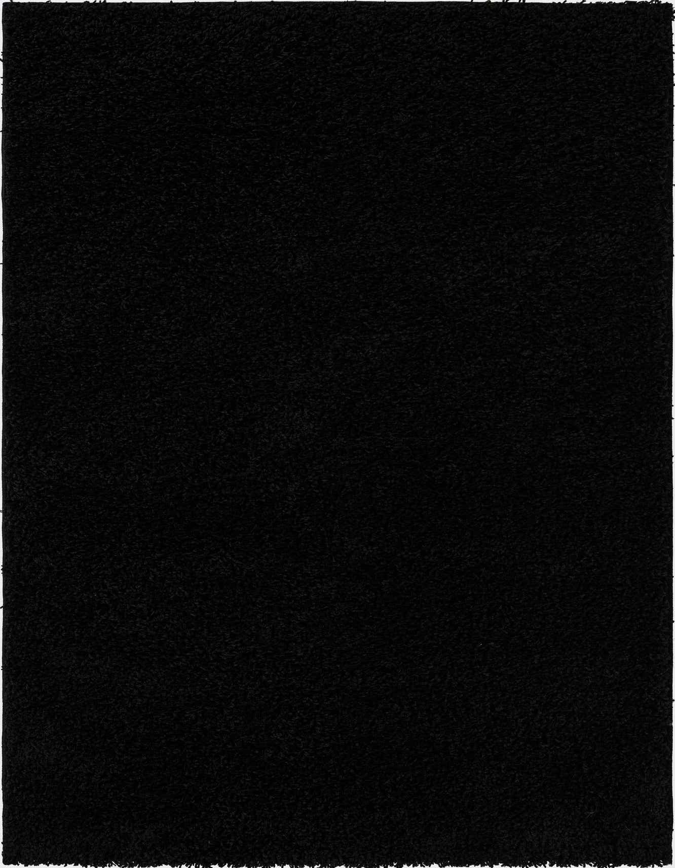 A 4x6 rectangular black shag rug with a textured pile, perfect for a modern living room or bedroom.