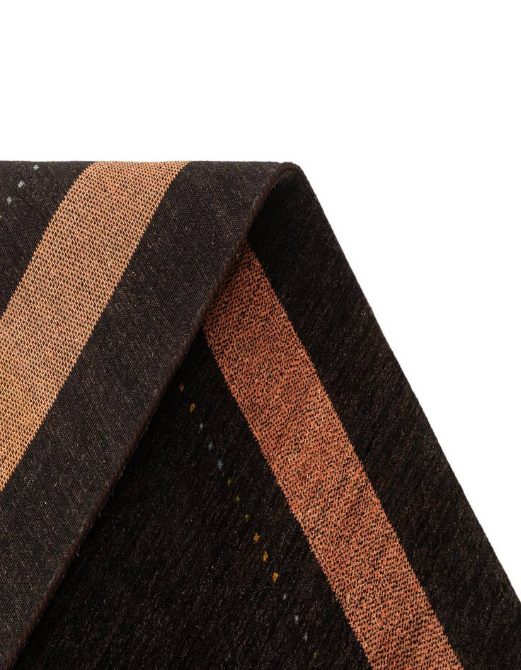 Detail image of  5' 1 x 6' 8  Hand Knotted Gabbeh Wool Rug