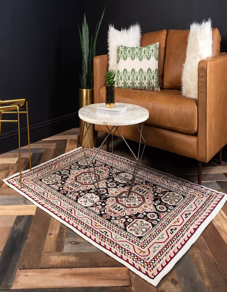 Detail image of  4' x 6' Gharajeh Rug