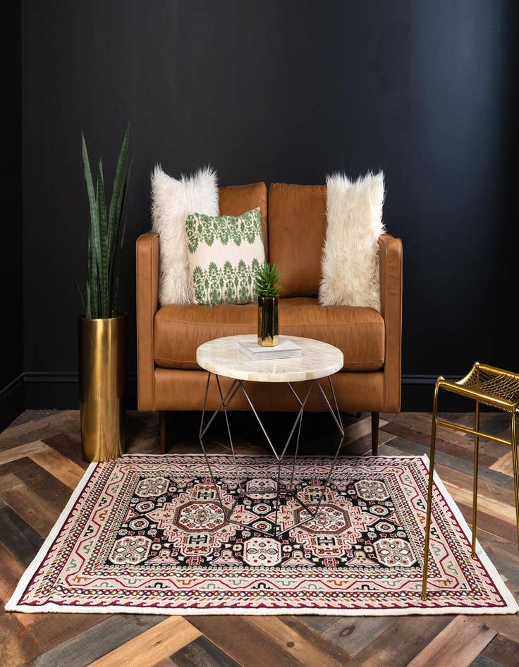 Detail image of  4' x 6' Gharajeh Rug