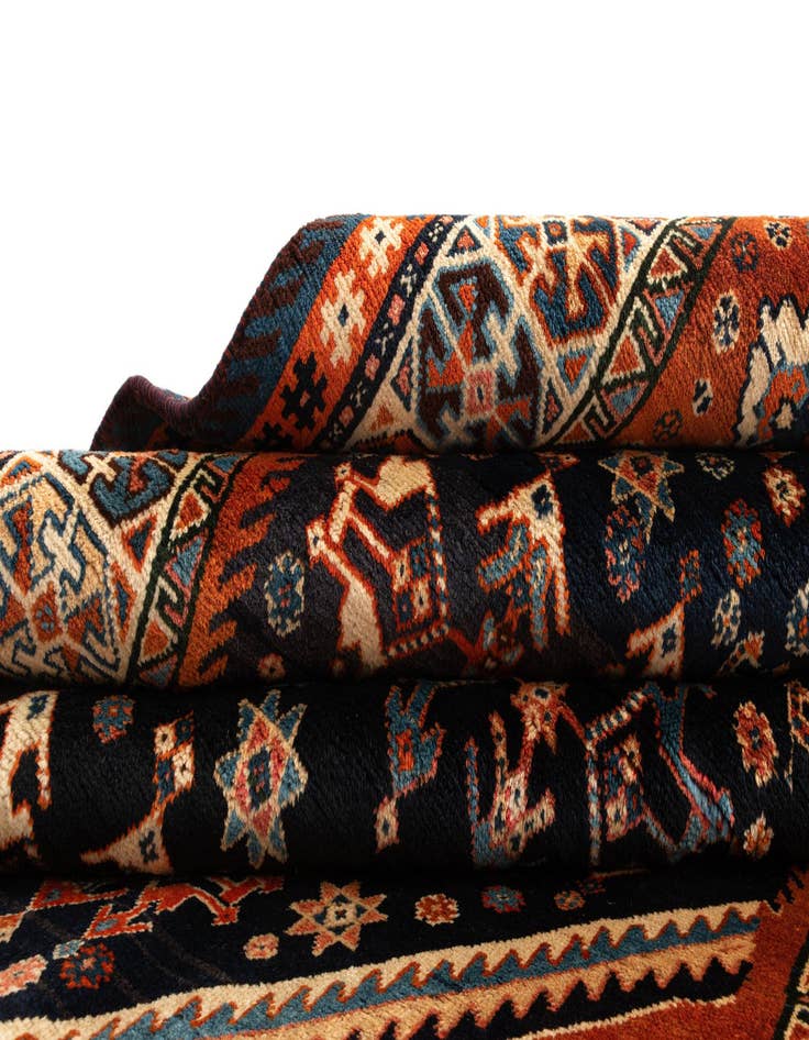 Detail image of  4' 10 x 8' 2 Ghashghai Wool Rug