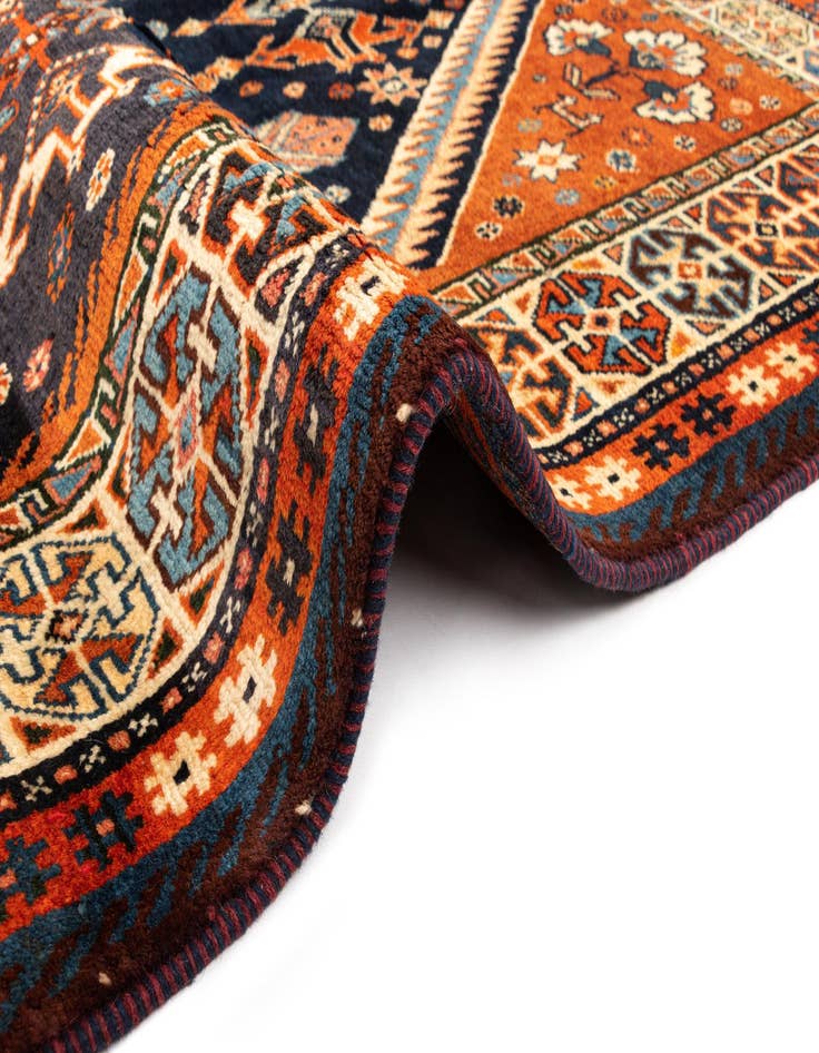 Detail image of  4' 10 x 8' 2 Ghashghai Wool Rug