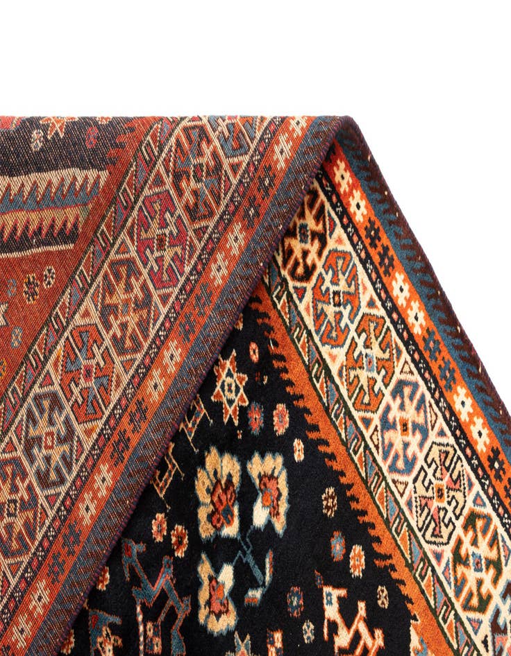 Detail image of  4' 10 x 8' 2 Ghashghai Wool Rug