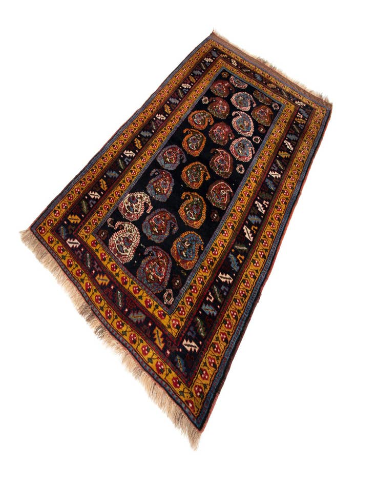 Detail image of  4' x 6' 6  Hand Knotted Ghashghai Persian Rug