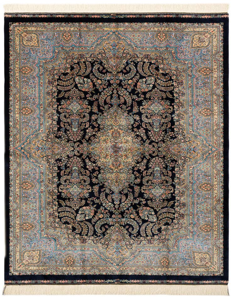 Detail image of  4' 4 x 6' 5 Ghom Design Rug