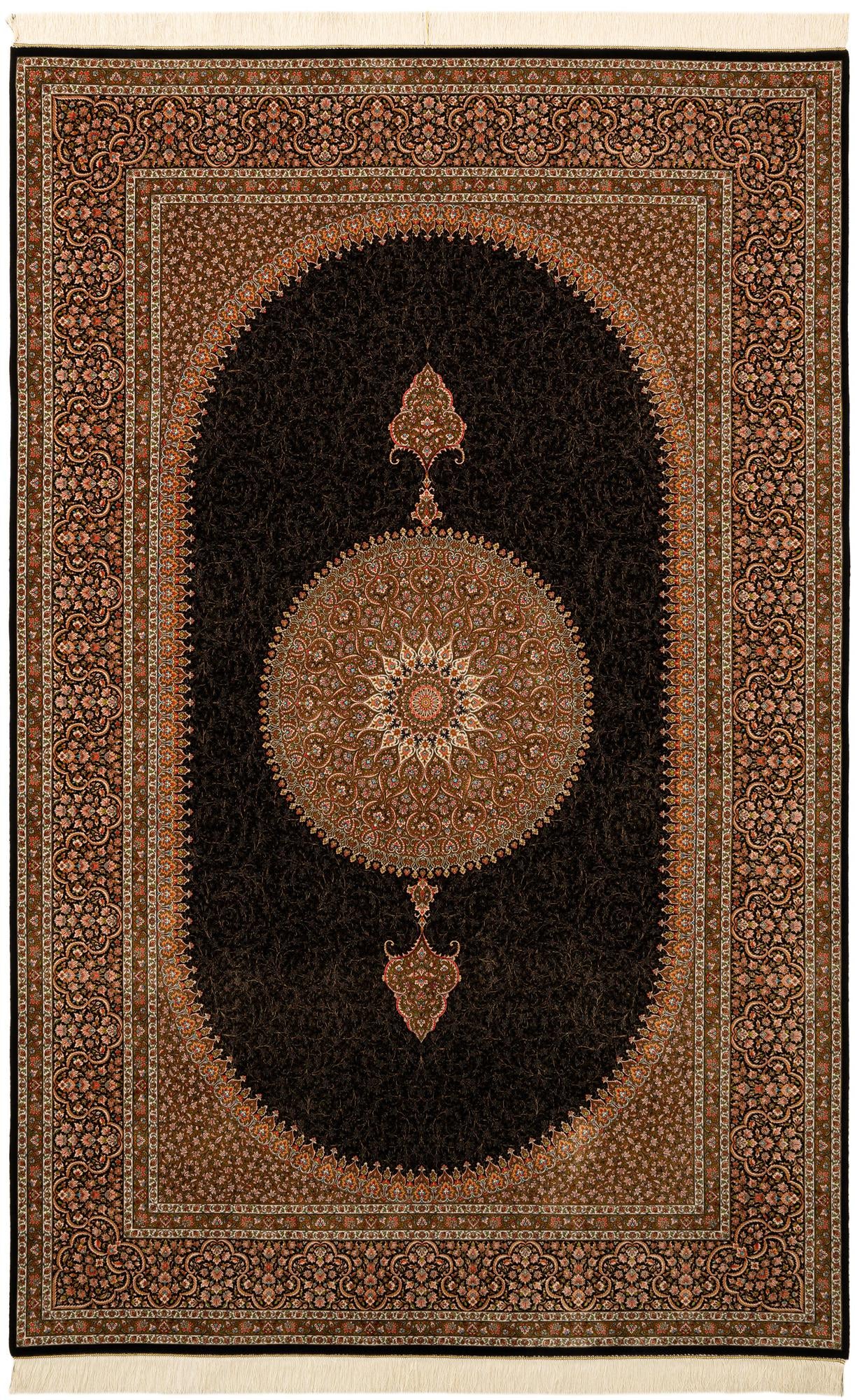  6' 6 x 9' 10 Ghom Design Rug