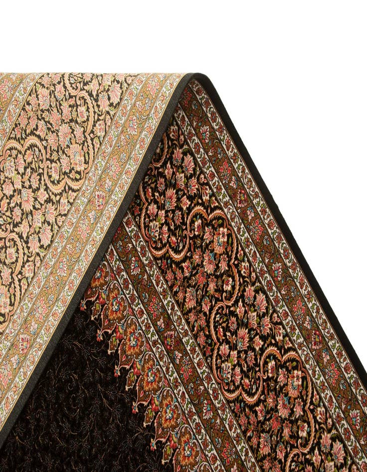 Detail image of  6' 6 x 9' 10 Ghom Design Rug