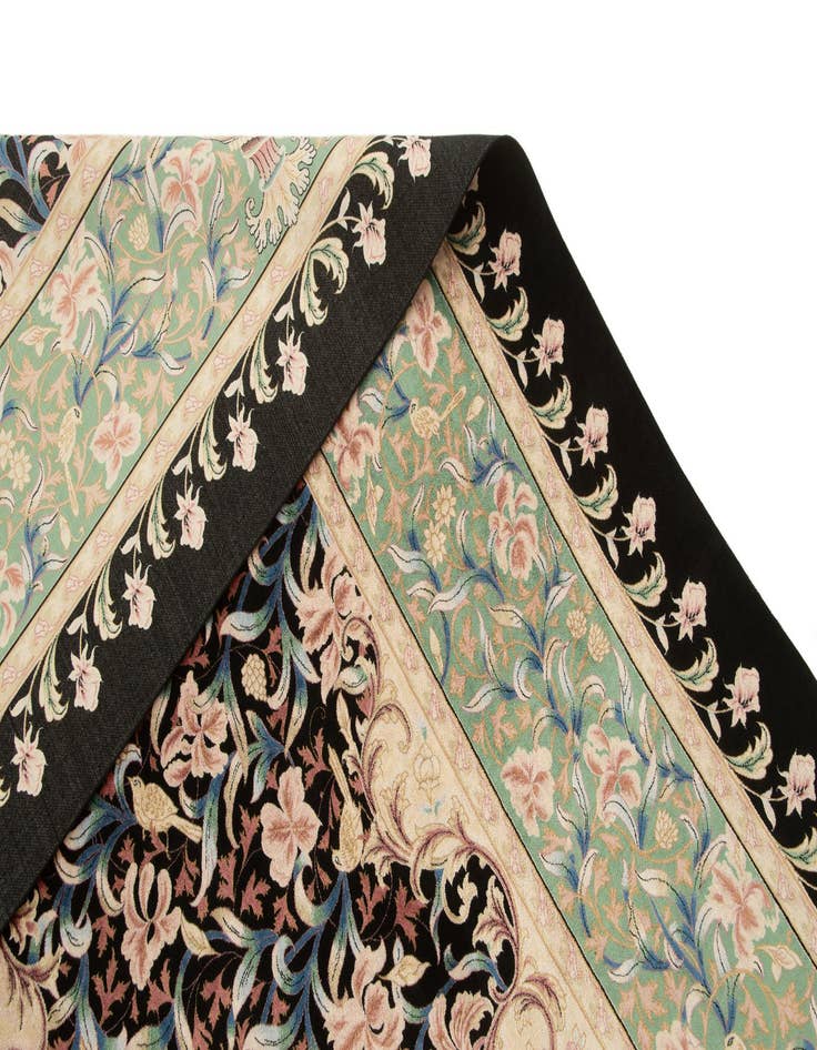 Detail image of  6' 3 x 10' Ghom Design Rug