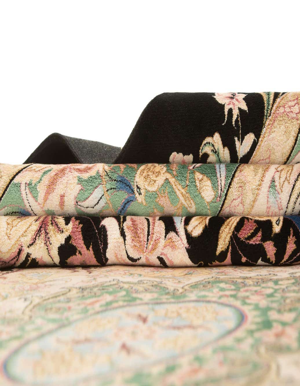 Primary image  6' 3 x 10' Ghom Design Rug