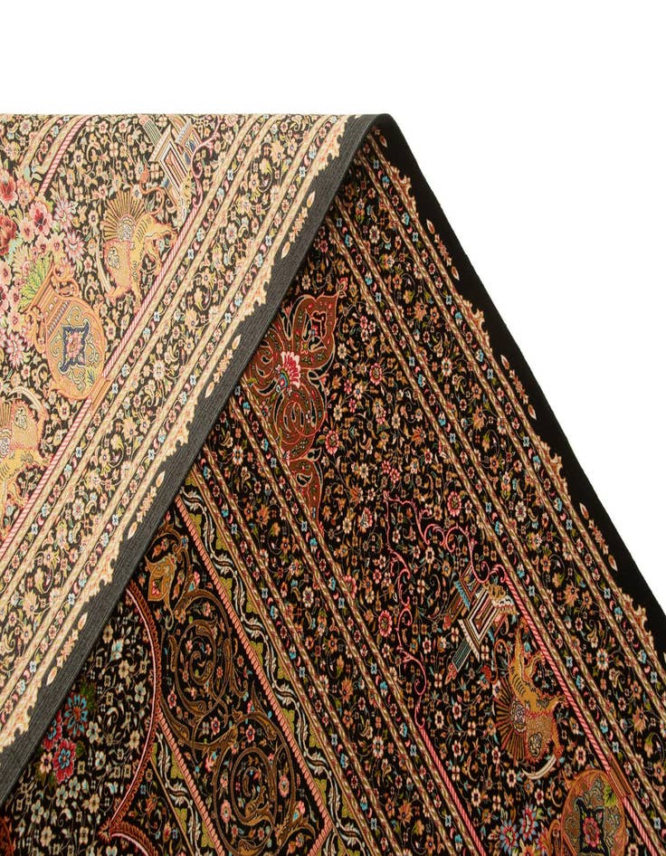 Detail image of  8' 1 x 11' 5 Ghom Design Rug