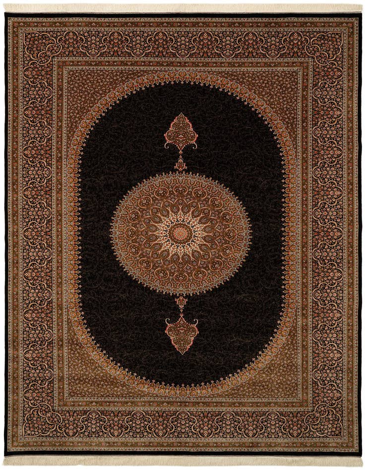 Detail image of  8' 1 x 11' 3 Ghom Design Rug