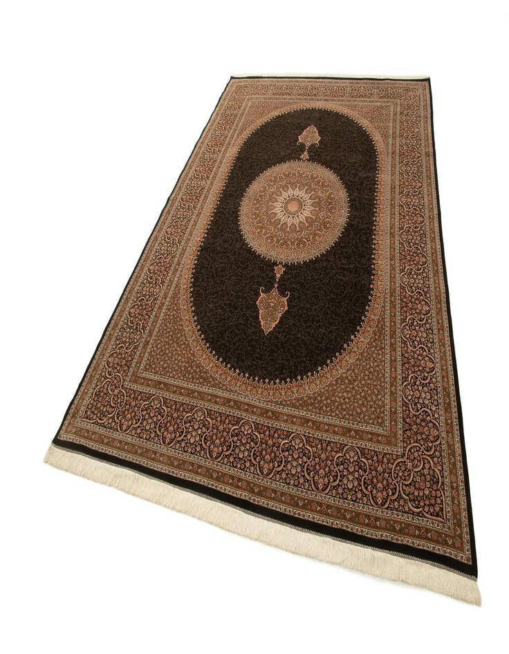 Detail image of  8' 1 x 11' 3 Ghom Design Rug