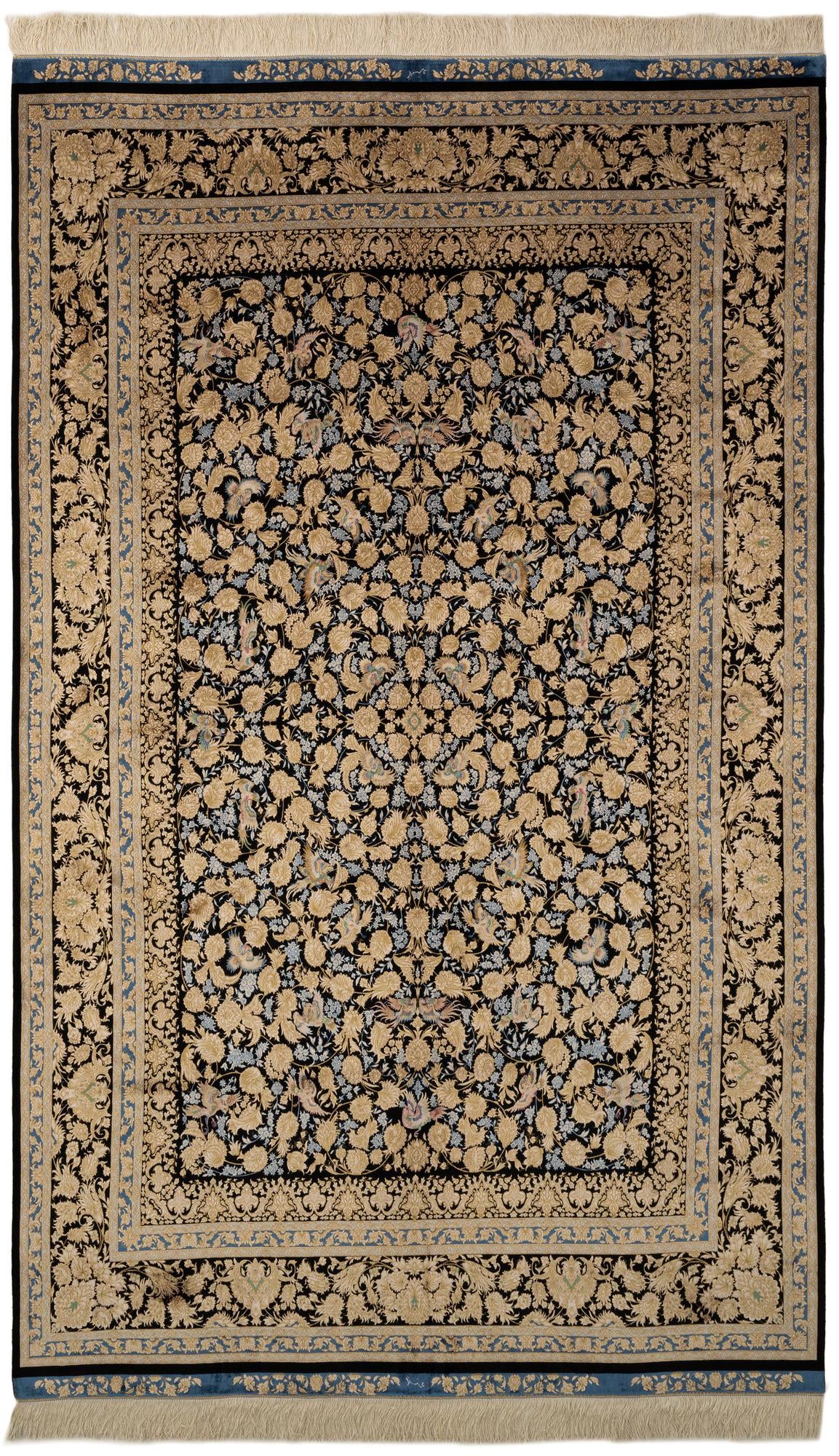  5' 8 x 9' 1 Ghom Design Rug