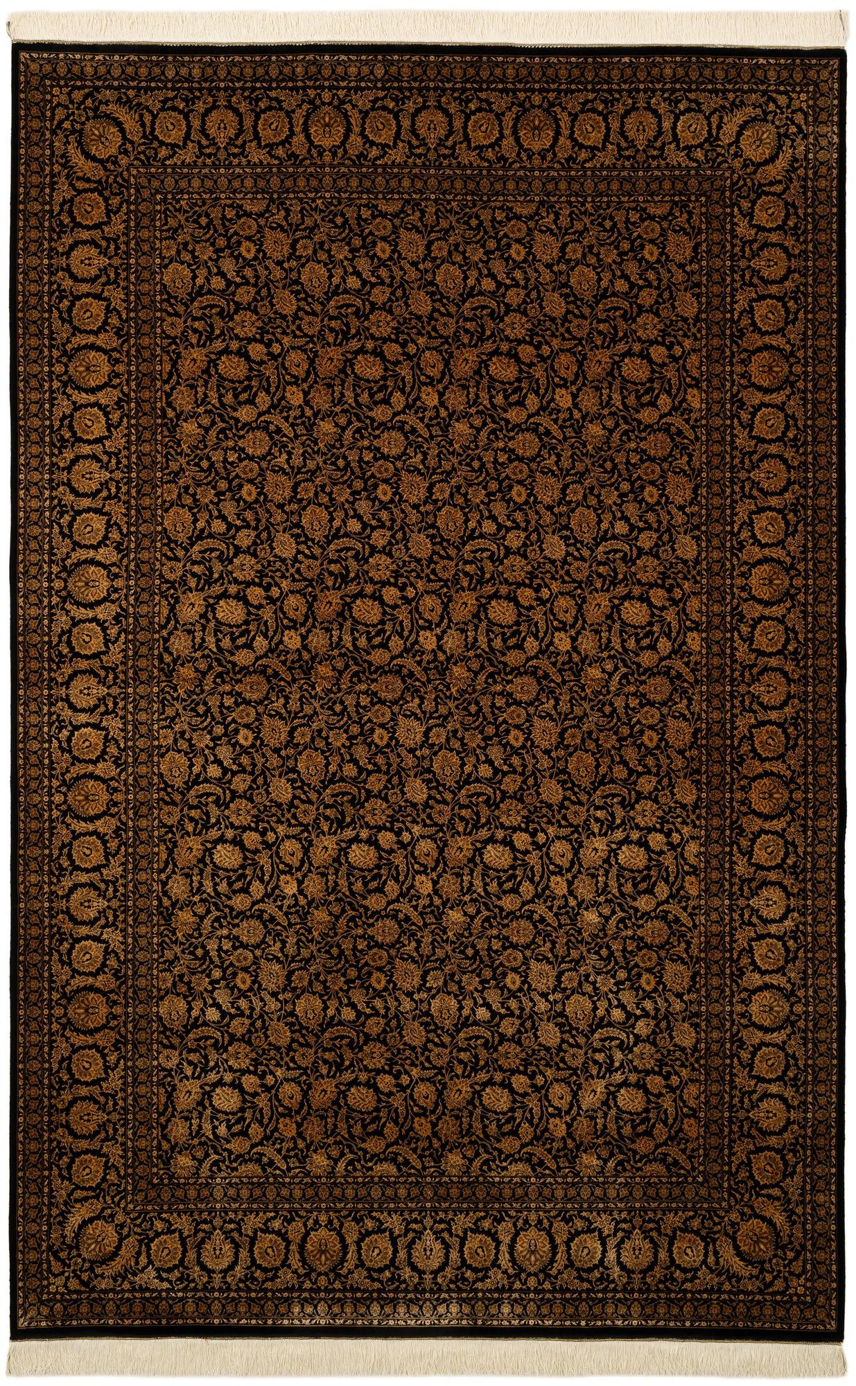  6' 5 x 9' 10 Ghom Design Rug
