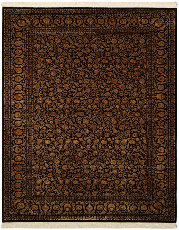 Detail image of  6' 5 x 9' 10 Ghom Design Rug