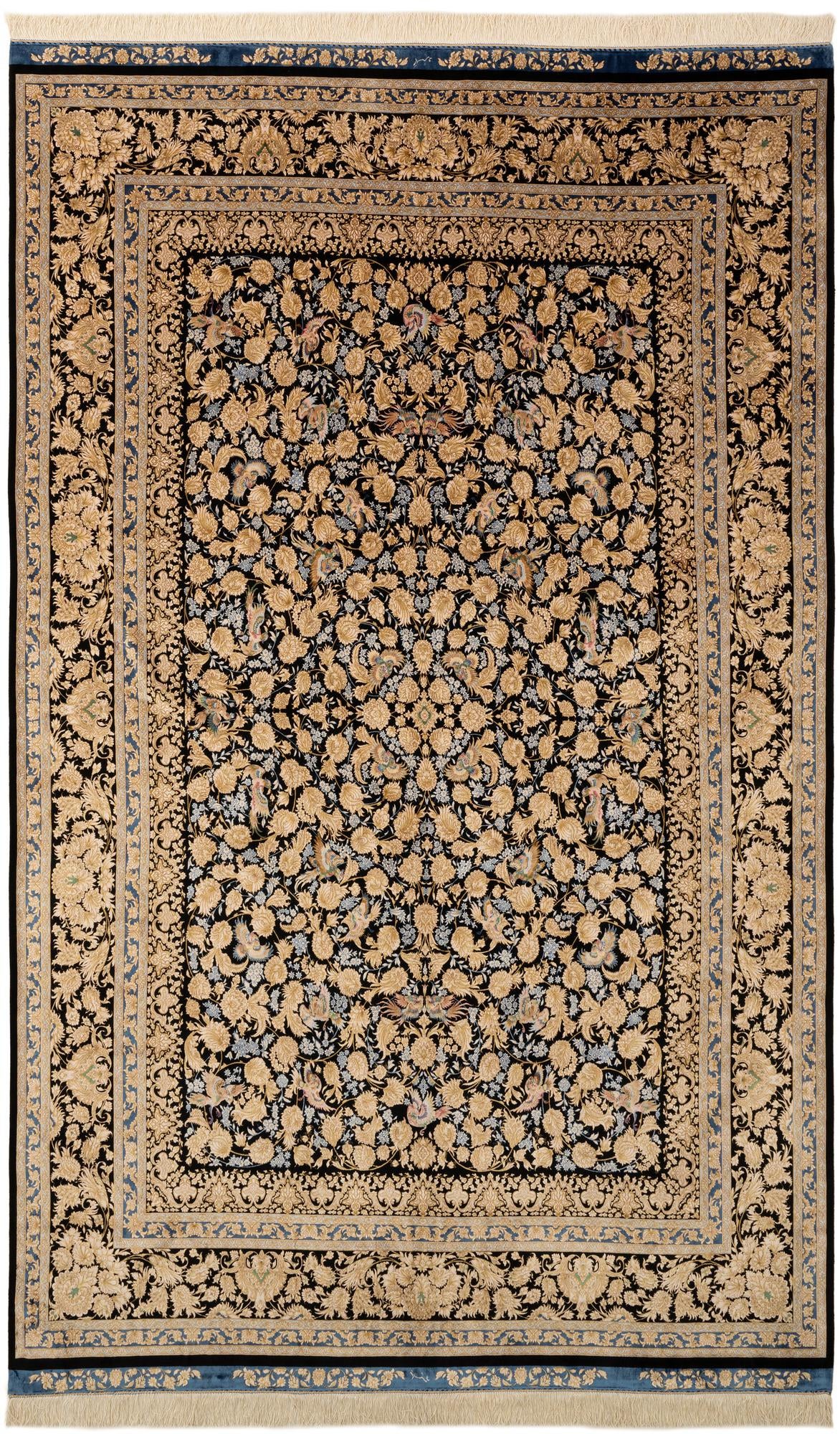  5' 8 x 9' 1 Ghom Design Rug