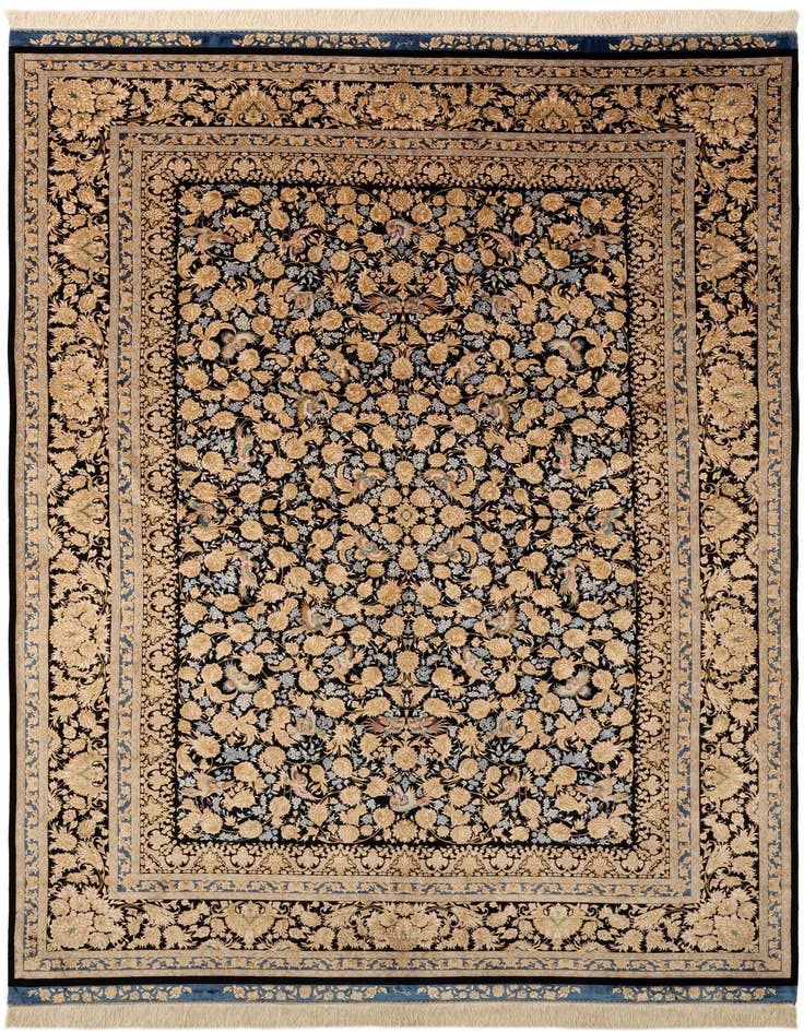 Detail image of  5' 8 x 9' 1 Ghom Design Rug