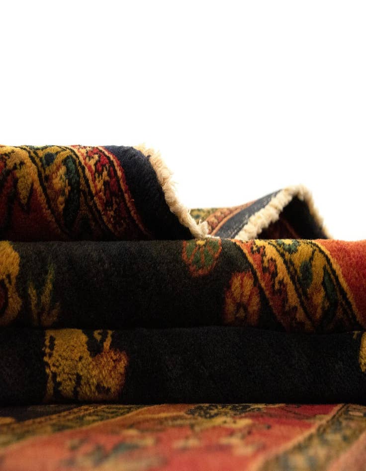 Detail image of  6' 1 x 9' 5  Hand Knotted Ghom Persian Wool Rug