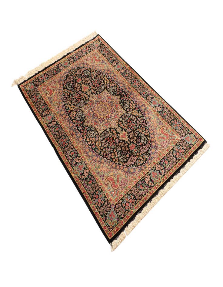 Detail image of  3' 3 x 5' 1 Ghom Silk Rug