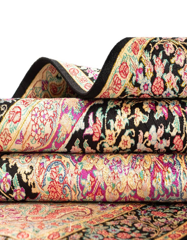 Detail image of  3' 3 x 5' 1 Ghom Silk Rug