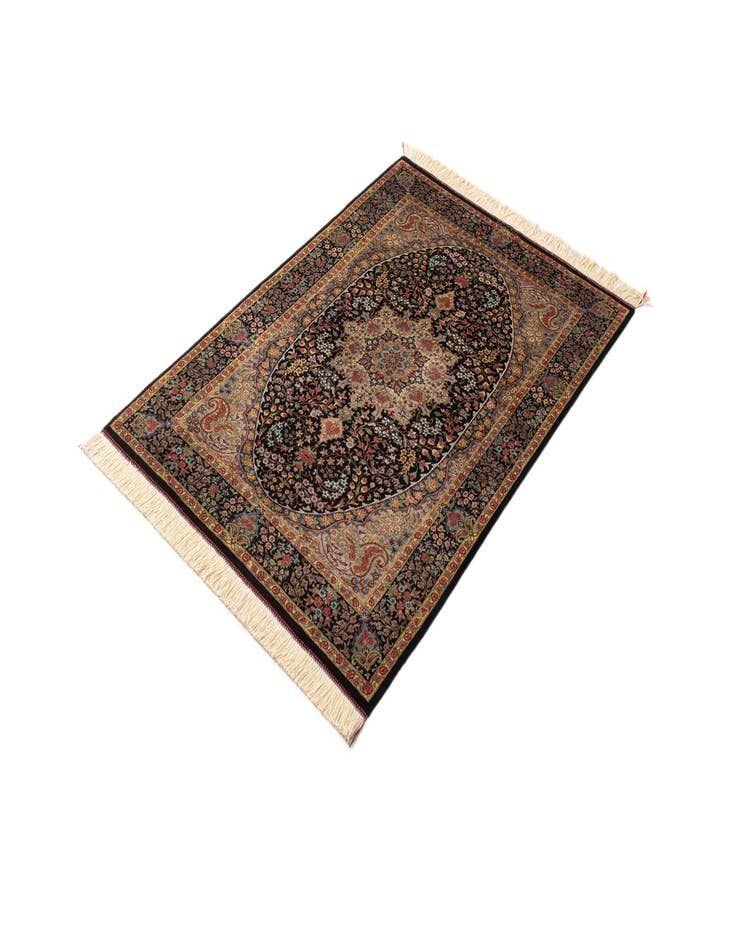 Detail image of  3' 3 x 4' 10 Ghom Silk Rug