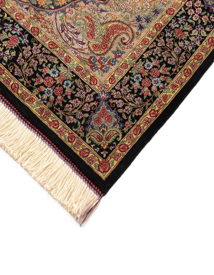 Detail image of  3' 3 x 4' 10 Ghom Silk Rug