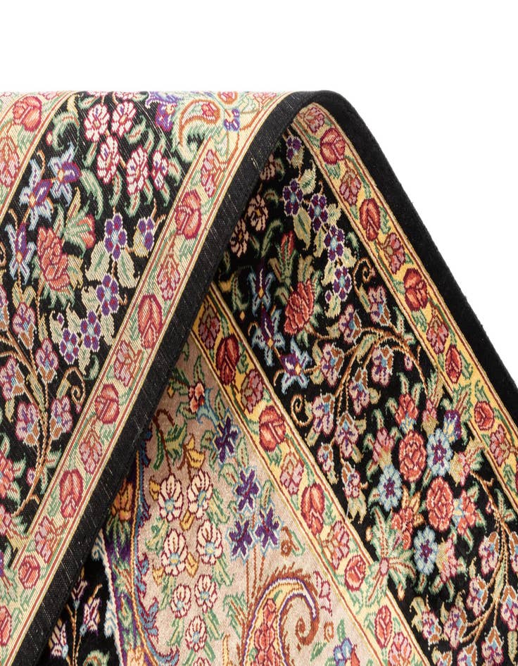 Detail image of  3' 3 x 4' 10 Ghom Silk Rug