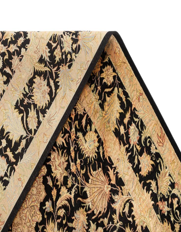 Detail image of  3' 5 x 5' 1 Ghom Silk Rug