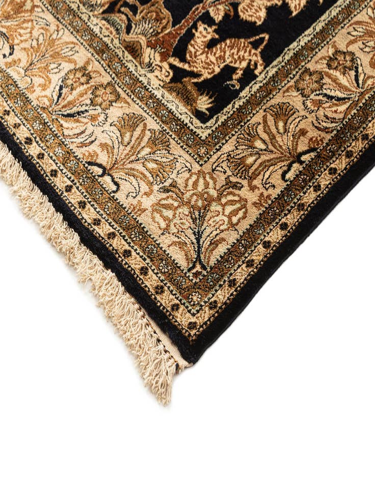 Detail image of  3' 5 x 5' 9 Ghom Silk Rug