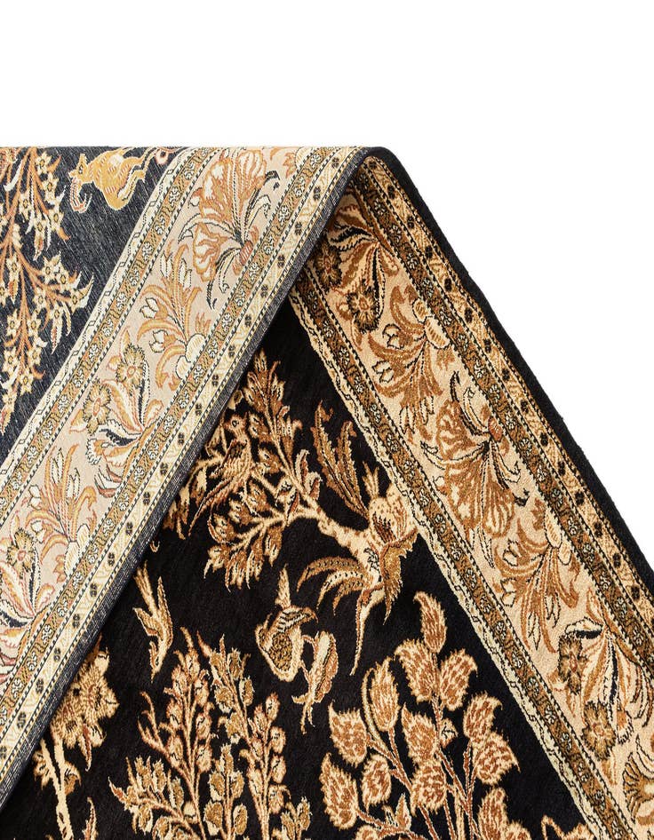 Detail image of  3' 5 x 5' 9 Ghom Silk Rug