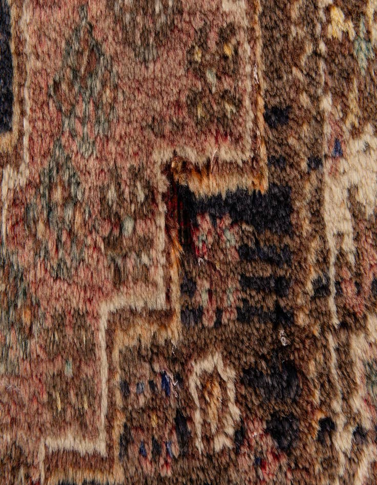 Detail image of  2' 10 x 4' 5  Hand Knotted Hamedan Wool Rug