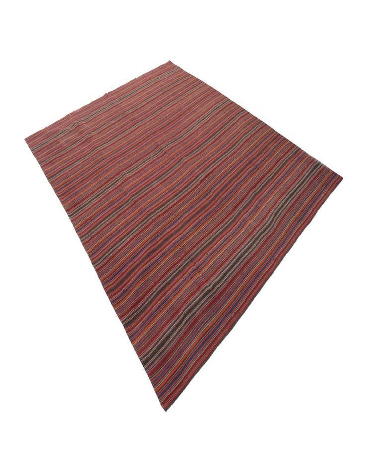 Detail image of  8' 4 x 10' 2  Hand Knotted Harssin Kilim Persian Rug