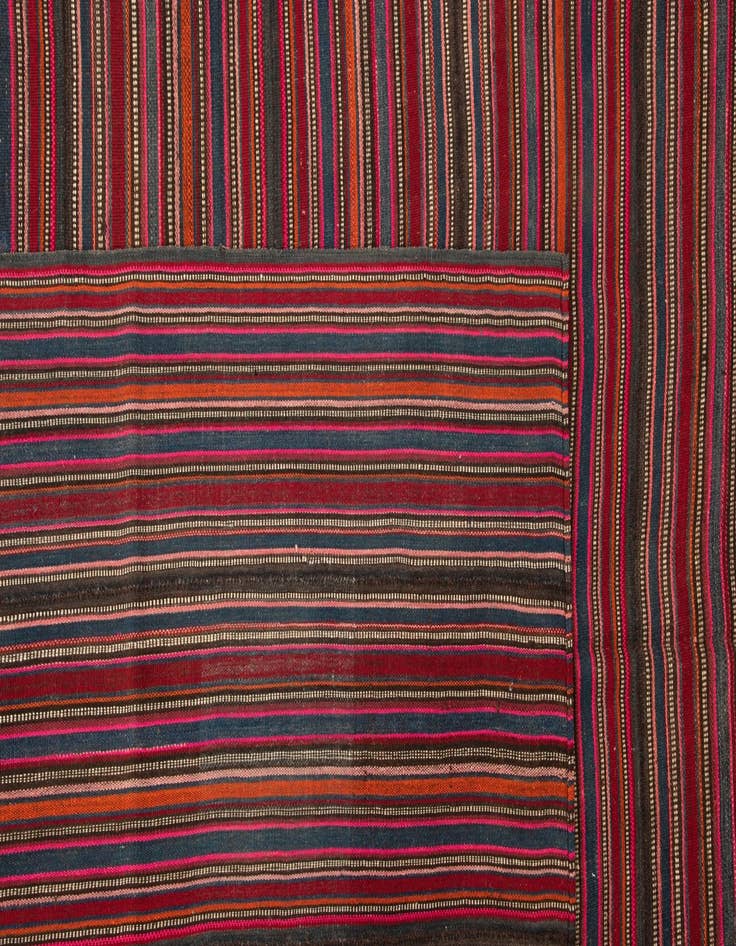 Detail image of  8' 4 x 10' 2  Hand Knotted Harssin Kilim Persian Rug